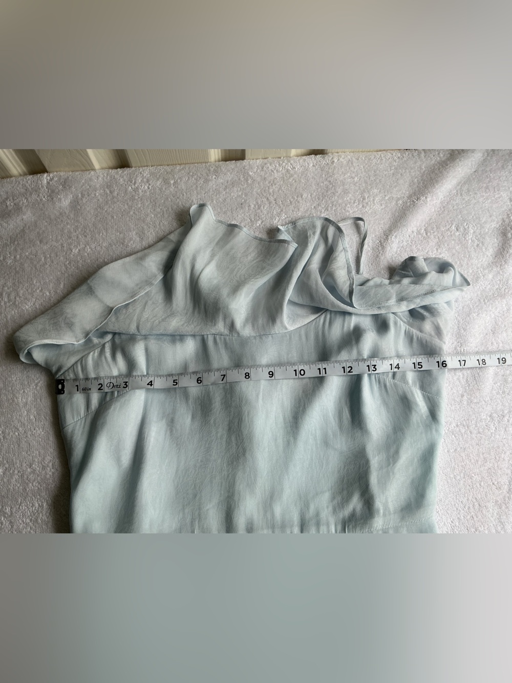 Guess Light Blue Ruffle Mini Dress - Picture 5 of 10